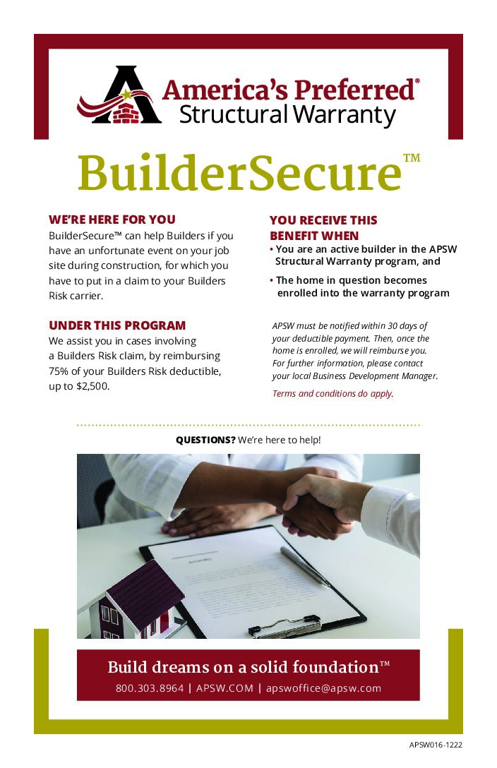Apsw APSW Marketing Materials – America’s Preferred Home Warranty